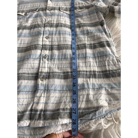 Eddie Bauer Men's Striped Classic Fit Button-Up Dress Shirt Multicolor SZ Medium - Picture 10 of 10